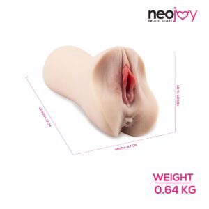 Neojoy - Two holes Pussy stroker - 17CM - Light Skin