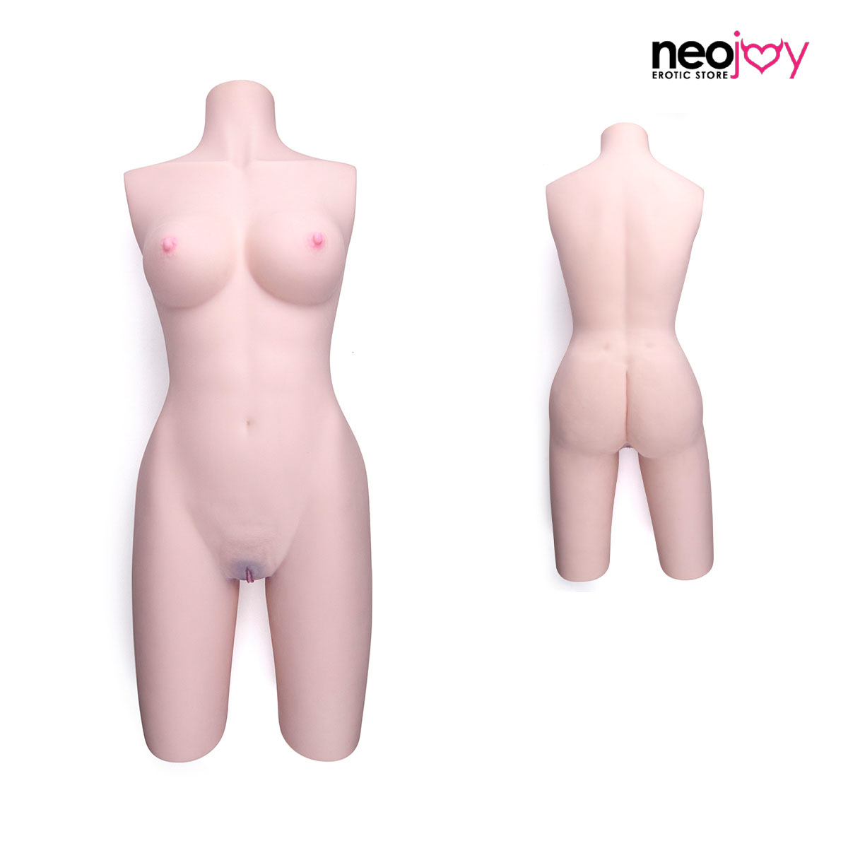 Neojoy - Big half body Sex Torso with Flexible Skeleton - Japenise White - 21.5Kg